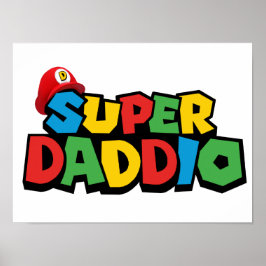 Poster Super Daddio para melhor pai