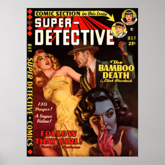 Poster Super Detetive nº 2 de maio de 1950 | Arte Legal