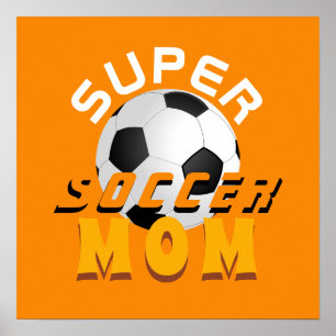 Poster Super Futebol Moderno Mãe Esportiva de Futebol M