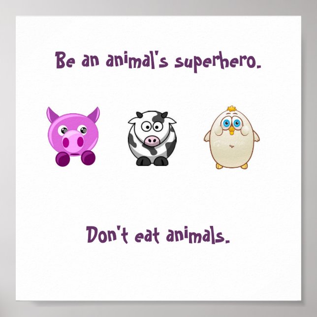 Poster Super-herói animal (Frente)