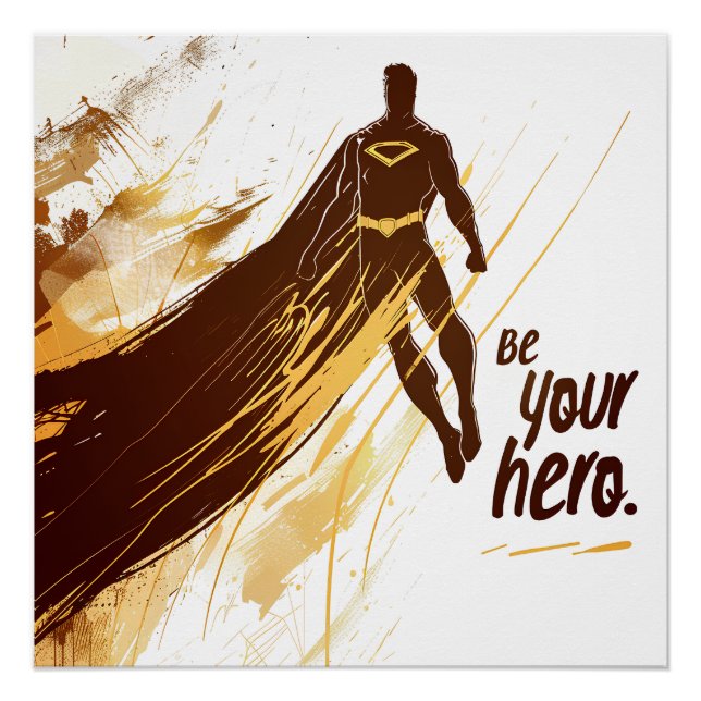 Póster Super Héros Minimaliste (Frente)