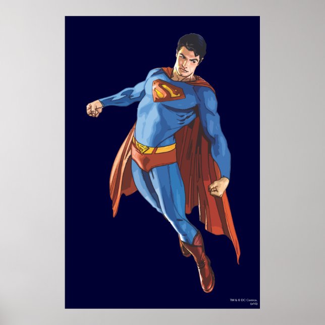 Póster Super-Homem Olhando para Baixo (Frente)