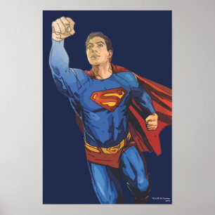 Poster Super-Homem Voando à Esquerda