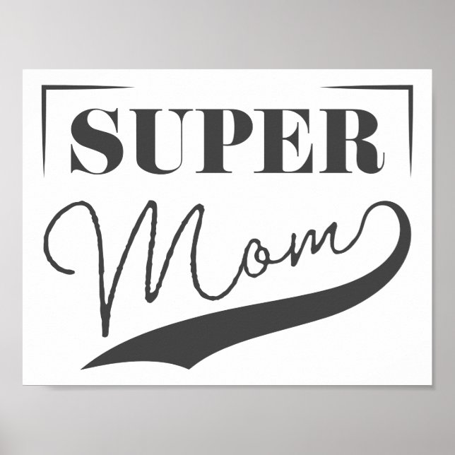 Poster Super Mãe (Frente)