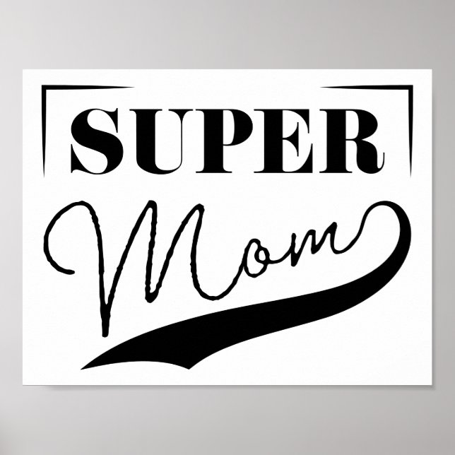 Poster Super Mãe (Frente)