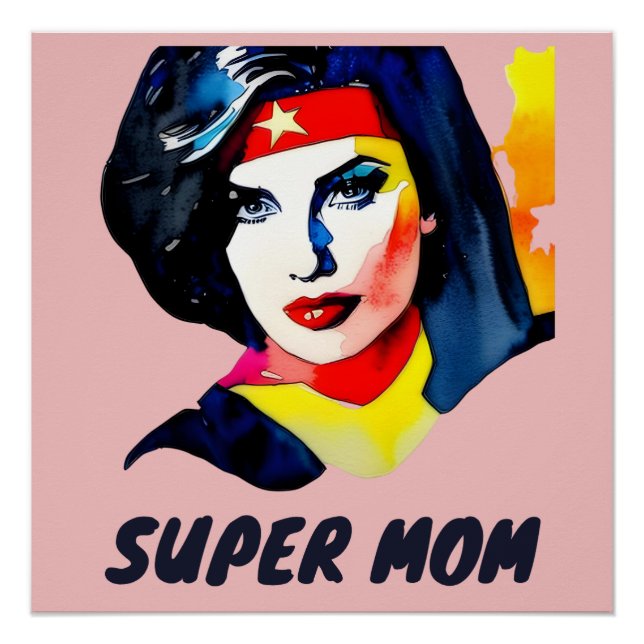 Póster Super Mãe (Frente)