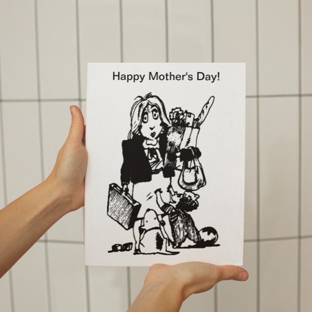 Poster Super-mãe feliz Dia de as mães pequeno (Criador carregado)