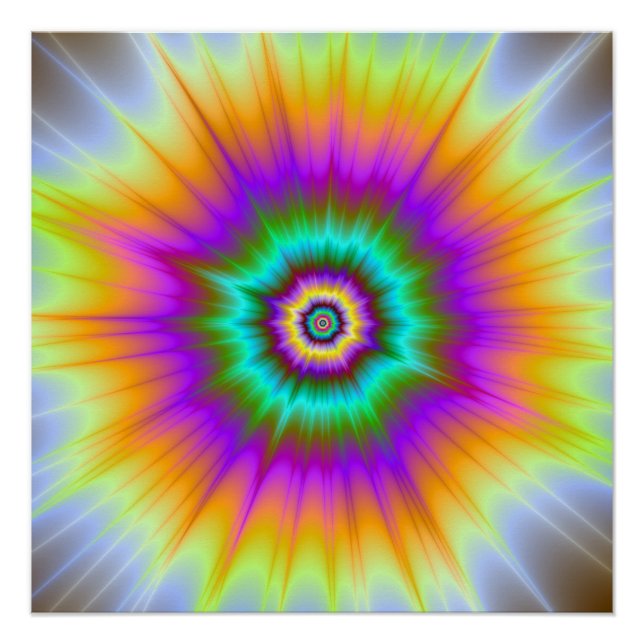 Póster Super Nova Em Cor O Poster Perfeito Zazzle (Frente)