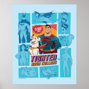 Poster Super-Pets & Justice League - Aperte seus pilares