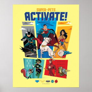 Poster Super Pets & Justice League - Ativate!