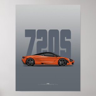 Poster Super-Poster de 720S - Açores Laranja