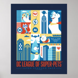 Poster Super Powered Pack Art Deco Metropolis