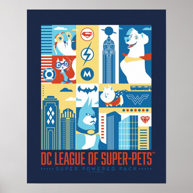 Poster Super Powered Pack Art Deco Metropolis (Frente)