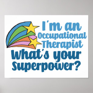 Poster Super Terapeuta Ocupacional Fofo TO