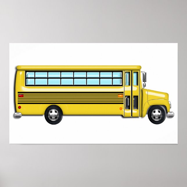 Poster Super Yellow School Bus (Frente)