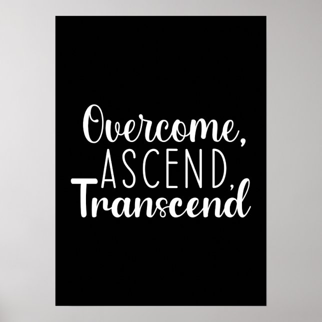 Poster Superação e Ascendência - Gym, Hustle, Sucesso (Frente)