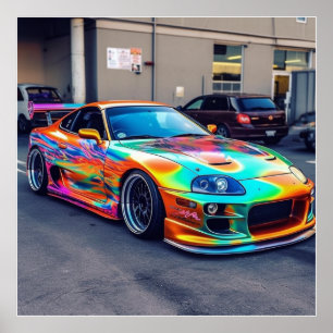 Poster Supercarros personalizados:Cores e modificações em