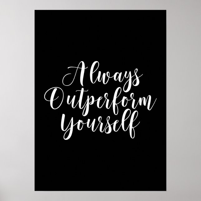 Poster Supere você - Motivação do sucesso do Gym Hustle (Frente)