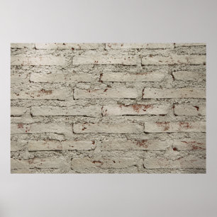 Poster Superfície decorativa de tijolos de estilo moderno