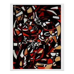 Póster "Superfície E Contexto", Poster brilhante