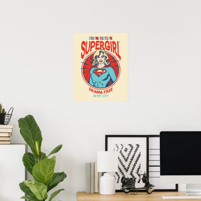 Poster Supergirl Drama Livre Em Minha Cidade (Escritório em casa)