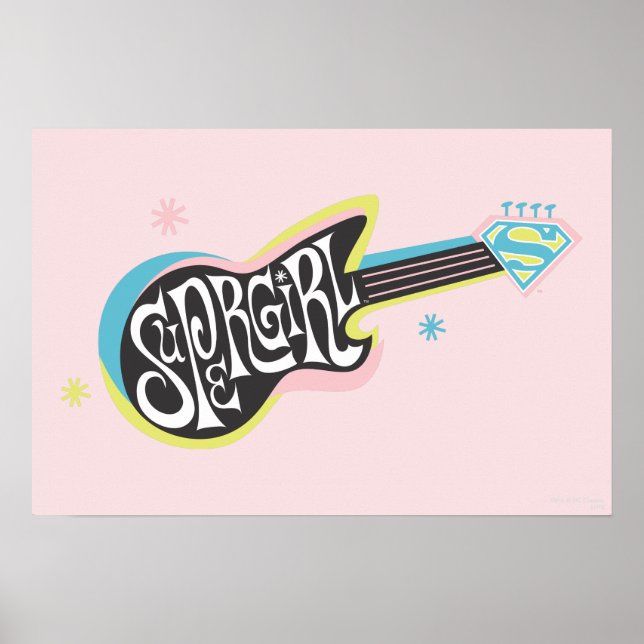 Póster Supergirl Guitar (Frente)
