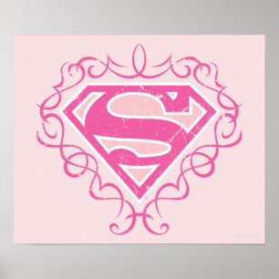 Póster Supergirl Pink Stripes