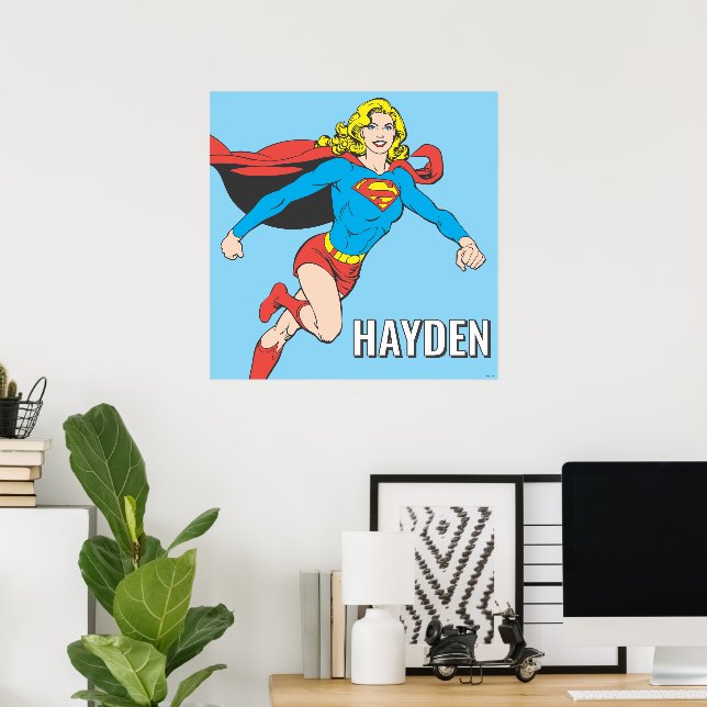 Poster Supergirl Pose 1 (Escritório em casa)