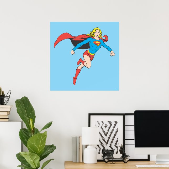 Poster Supergirl Pose 1 (Escritório em casa)