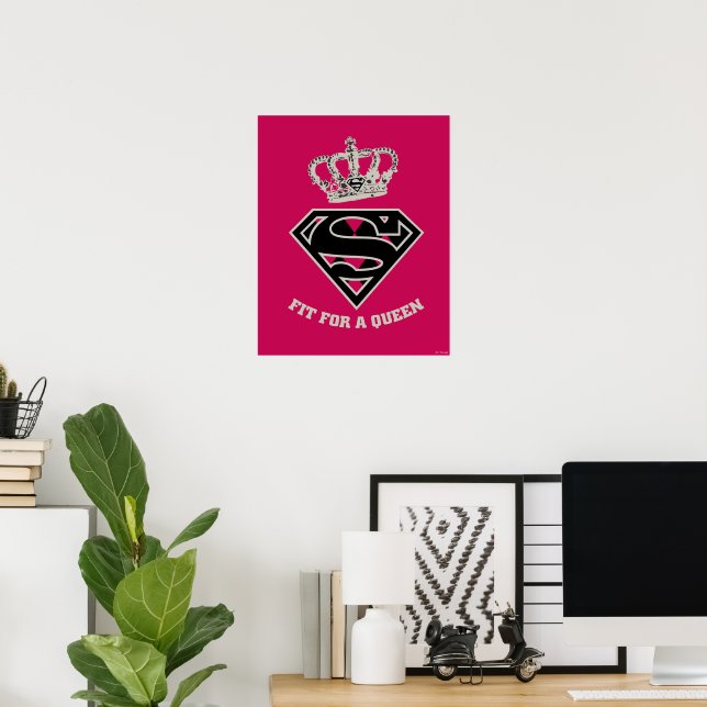Poster Supergirl S-Shield "Ajustado Por Uma Rainha" (Escritório em casa)