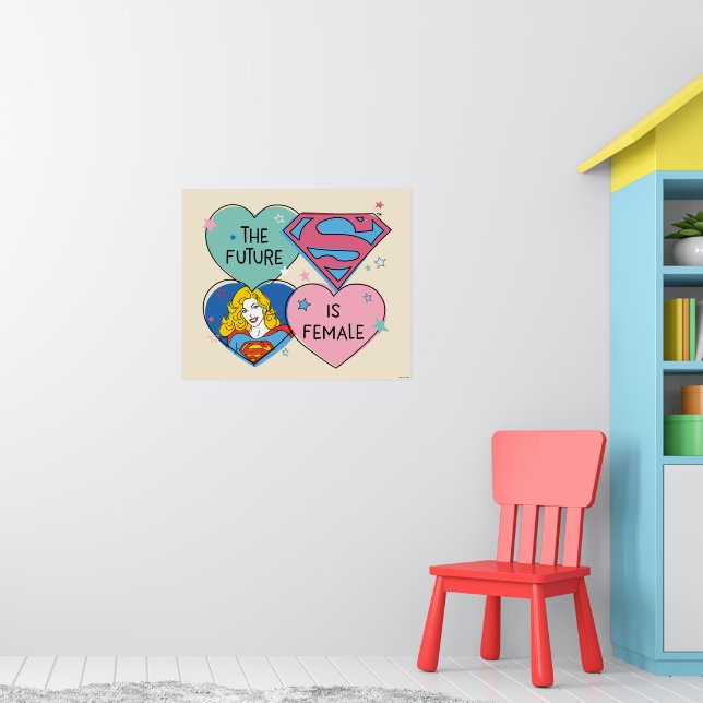 Poster Supergirl "The Future Is Female" (Berçário 1)