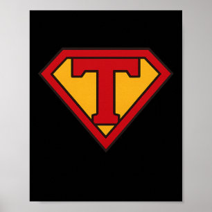 Poster Superhumano Presidente Trump EUA Super-herói Engra