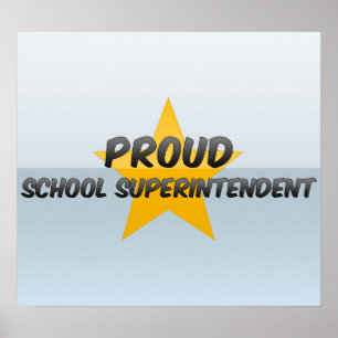 Póster Superintendente de escola orgulhoso