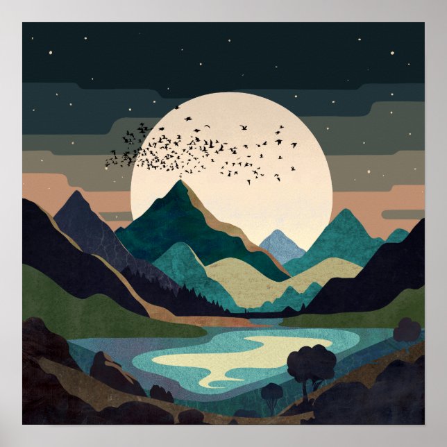 Poster Superlua No Lago (Frente)