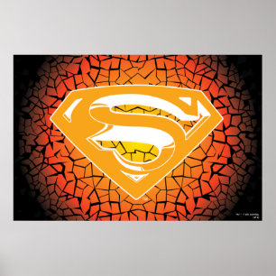 Poster Superman Estilizado Logotipo do suporte