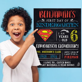 Poster Superman | Primeiro ou último dia de escola