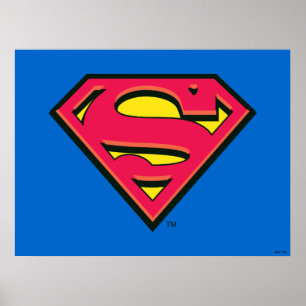 Poster Superman S-Shield Logotipo clássico