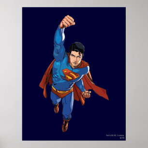 Póster Superman Voando para a Frente