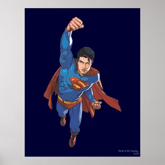 Póster Superman Voando para a Frente (Frente)