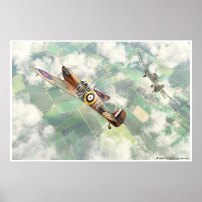 Poster SuperMarine Spitfire Mk.1 (Frente)