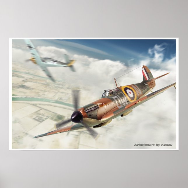 Póster SuperMarine Spitfire Mk.1 (Frente)