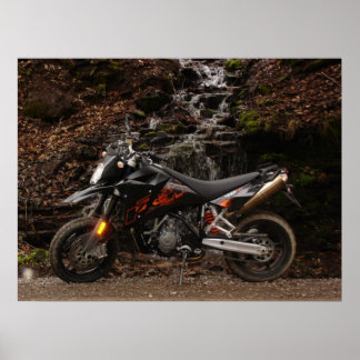 Póster Supermoto KTM 950
