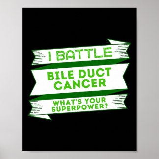 Poster Superpoder do Câncer do Ducto Biliar 