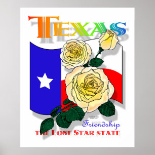 Póster Superposter cor-de-rosa de Texas