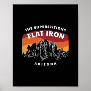 Poster Superstição Ferro Plano Arizona Montanha Caminhada