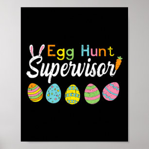 Poster Supervisor da Caça aos Ovos Camisas Divertidas de