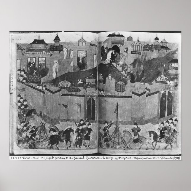 Póster Supl PersanMongols sob a liderança (Frente)