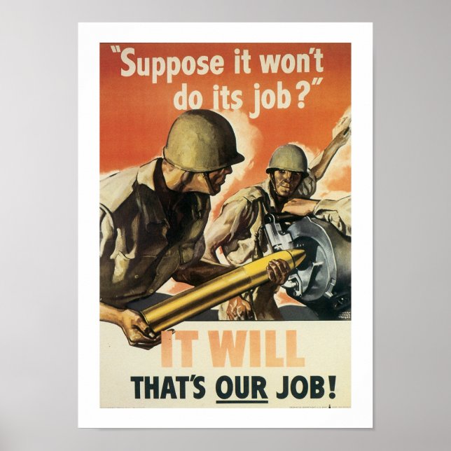 Póster Suponha que não faça o seu trabalho? (Frente)
