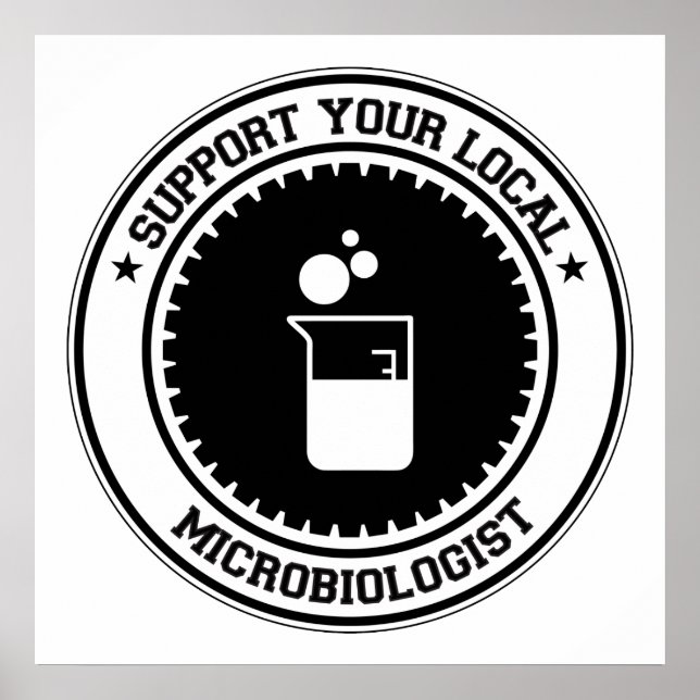 Poster Suporta o Microbiólogo Local (Frente)