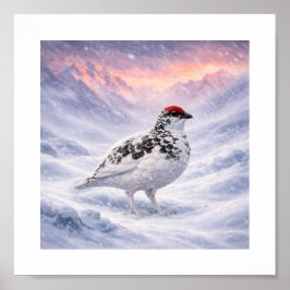 Poster Suportando a Tempestade — Ptarmigan nos Alpes Japo
